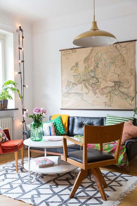 apartamento practico y lleno de color