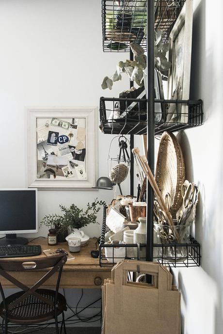 bohemian, natural and casual work space