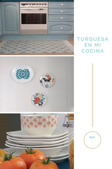 Antes y después de mi cocina I - decoración en turquesa