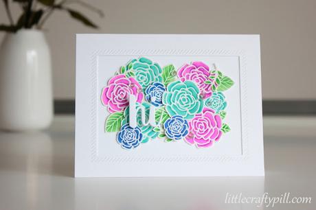 Flower card for My Favorite Things 10th anniversary