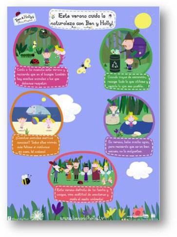 Ben y Holly: consejos para cuidar la naturaleza en verano