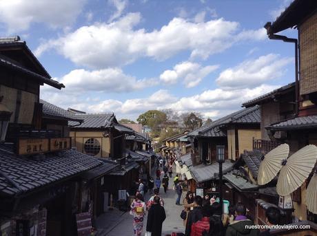 Kyoto;  Higashiyama y el Templo Kiyomizudera