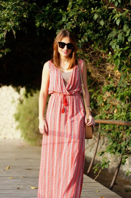 Maxi vestido rojo