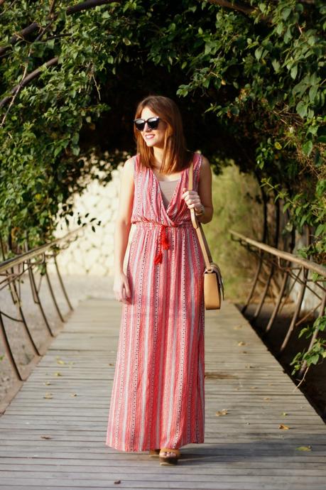 Maxi vestido rojo