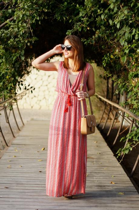 Maxi vestido rojo