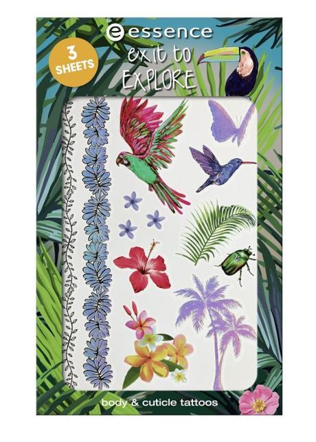 Próxima colección veraniega de Essence: Exit to Explore feel the jungle vibes