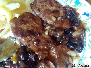 SOLOMILLO AL MOSCATEL DE MALAGA CON PASAS Y PIÑONES