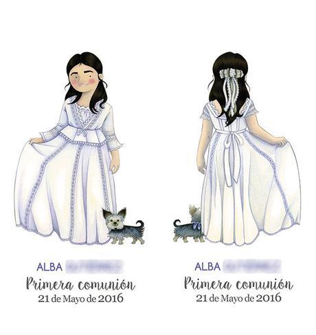 El recordatorio de comunión de Alba El recordatorio de comunión de Alba