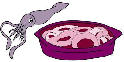 CALAMARES AL VINO CON CREMA DE ESPINACA