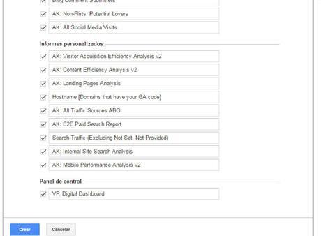 Google Analytics informes personalizados