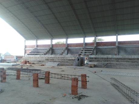 Por Fin!!! Se reiniciaron obras del Coliseo Evo Morales Ayma