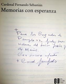 Memorias con esperanza Cardenal Fernando Sebastián (Ediciones Encuentro, Madrid, 2016, 469 pp).