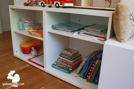 mueble para pañales y libros