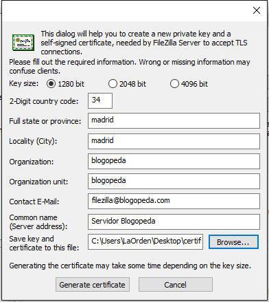 filezilla server