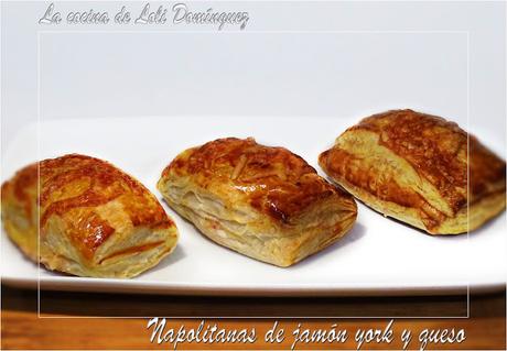 Napolitanas de jamón york y queso