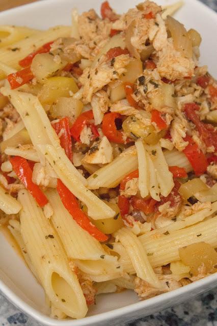 Macarrones con verduras dieta Alea