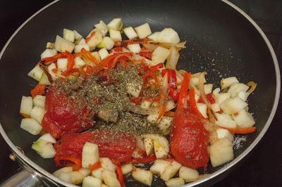 Macarrones con verduras dieta Alea