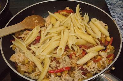 Macarrones con verduras dieta Alea