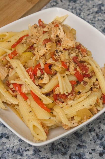 Macarrones con verduras dieta Alea