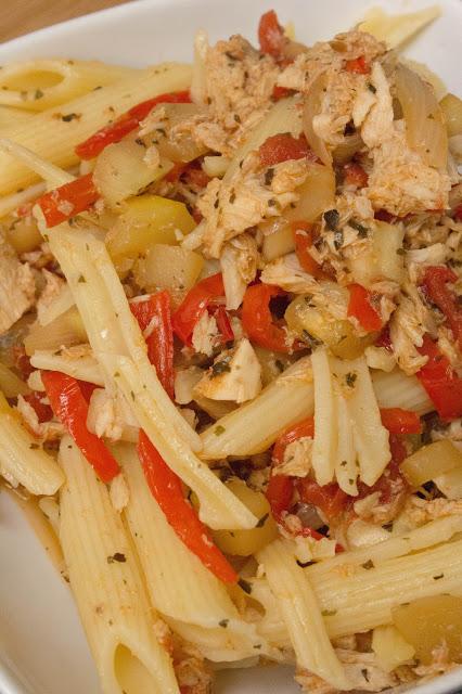 Macarrones con verduras dieta Alea