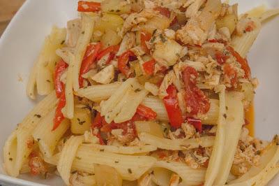 Macarrones con verduras dieta Alea