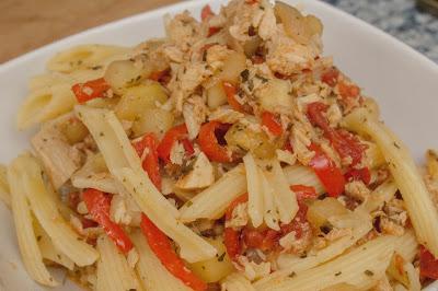 Macarrones con verduras dieta Alea