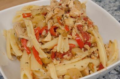 Macarrones con verduras dieta Alea