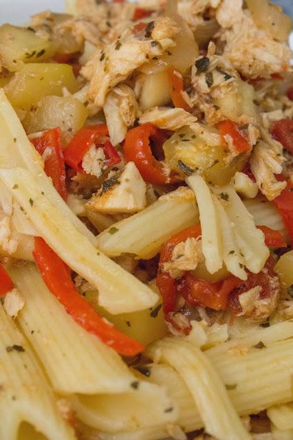 Macarrones con verduras dieta Alea