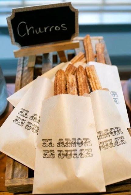 Resopón de churros para la boda - Foto: Pinterest