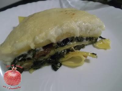 Lasaña de espinacas sin gluten Lasaña de espinacas sin gluten