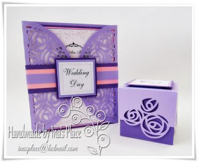 Invitación Bodas - Lilac & Purple Wedding Invitation + Color Palettes.