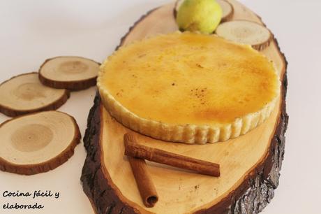 TARTA DE CREMA CATALANA (CON Y SIN THERMOMIX)