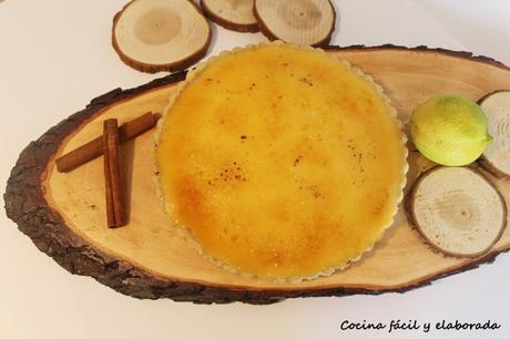 TARTA DE CREMA CATALANA (CON Y SIN THERMOMIX)