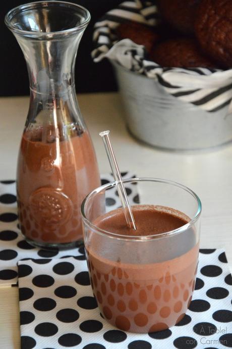 Batido de Chocolate y Leche de Almendras