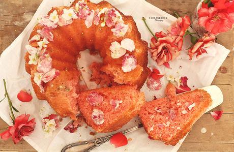 Lemon and Roses Bundt Cake #BundtBakers