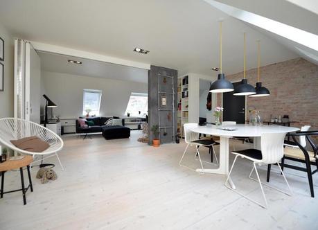 separación provisional decoración puertas plegables estilo nórdico escandinavo distribución abierta diáfana cocinas diáfanas cocinas abiertas blog decoracion interiores 