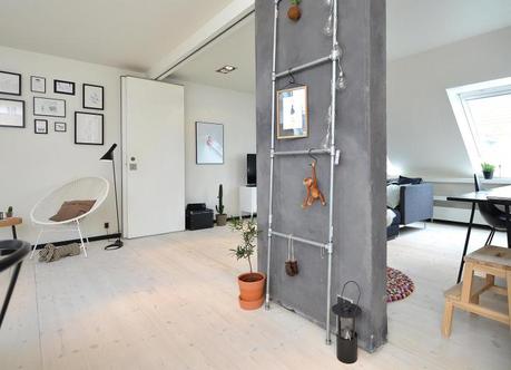 separación provisional decoración puertas plegables estilo nórdico escandinavo distribución abierta diáfana cocinas diáfanas cocinas abiertas blog decoracion interiores 