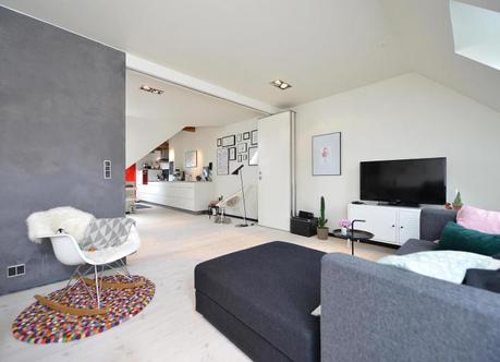 separación provisional decoración puertas plegables estilo nórdico escandinavo distribución abierta diáfana cocinas diáfanas cocinas abiertas blog decoracion interiores 