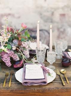 Lilac & Purple Wedding Decor Ideas - Lila & Púrpura Ideas para Bodas.