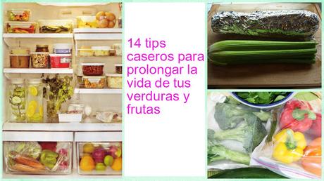 14 Tips caseros para que las verduras y frutas duren más tiempo