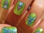 Manicura placa ND104 "Triangle Geometry" Nicole Diary