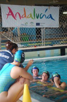 El equipo nazareno, durante un partido en casa