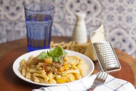 Casarecce con tomates, anchoas y alcaparras la-cuchara-azul-pasta-romero-casarecce-4