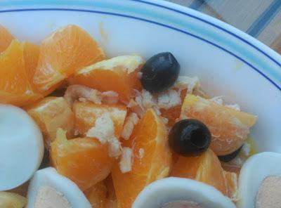 Remojón de naranja y bacalao