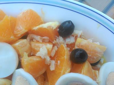 Remojón de naranja y bacalao