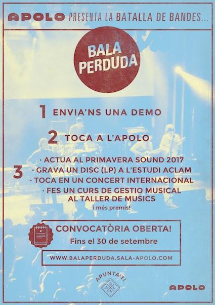 [Noticia] El certamen Bala Perduda abre convocatoria de su 4ª edición