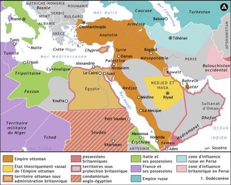 El Imperio Otomano supuso una barrera para crear Oriente tras de sí. Al tiempo que este imperio fue troceado, la idea sobre aquel territorio fue modificándose.