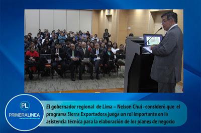 EXPERENCIAS EXITOSAS EN LA PROMOCIÓN DE PLANTES DE NEGOCIO QUE ACCEDEN A PROCOMPITE-  expuso el gobernador regional de Lima