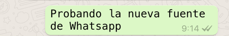 Como cambiar el tipo de letra en Whatsapp