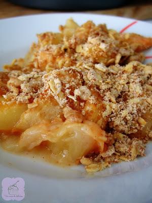 Crumble de melocotón